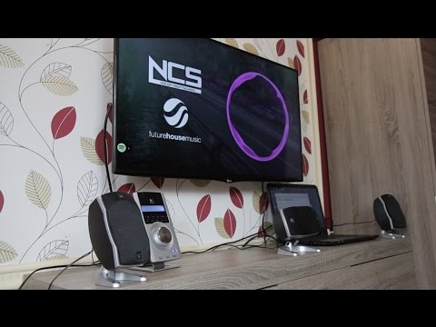 Logitech Z-5500 speakers connect to & sound test - YouTube