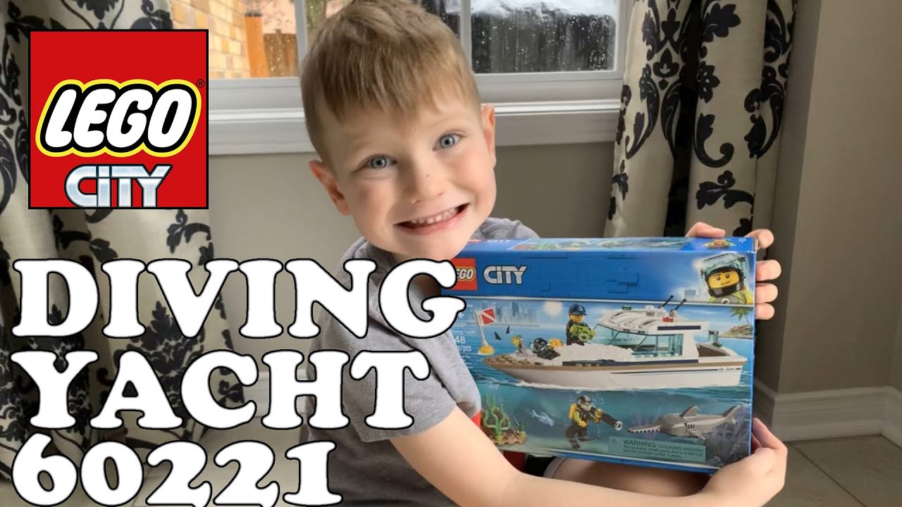 Lego City Diving Yacht 60221 - Kids Speed Build Braedon 