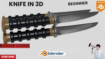 How to Model a Knife in 3D Blender