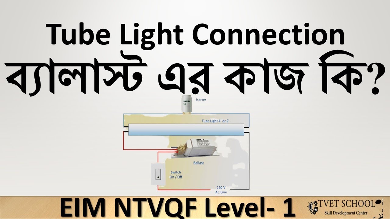 Tube light connection, why use ballast TVET SCHOOL YouTube