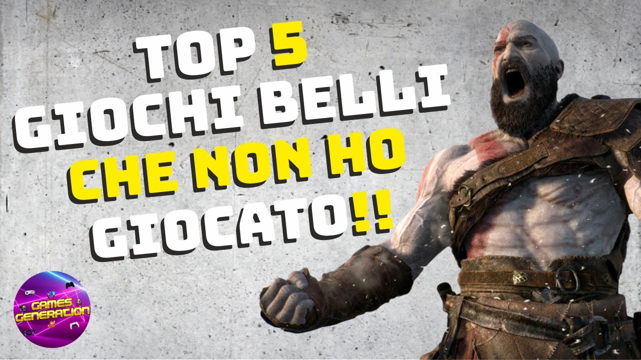 TOP 5 GIOCHI BELLI CHE NON HO MAI GIOCATO!!