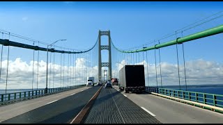 Driving Over the Mackinac Bridge 9-15-21