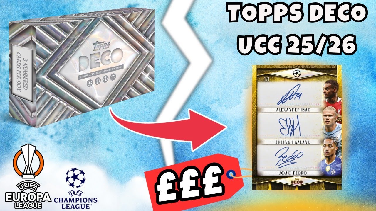 *НОВИНКА* Распаковка коллекционного бокса Topps Deco UEFA Club Competitions 2025-26 | БОЛЬШОЙ УСПЕХ!