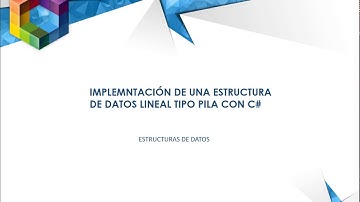 Implementacion de una estructura de datos lineal tipo Pila - Stack   con C# en Windows forms