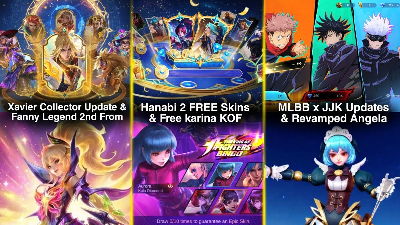 Xavier Collector & Fanny Legend Update! Free KOF, Hanabi Free, Angela Revamped and more!