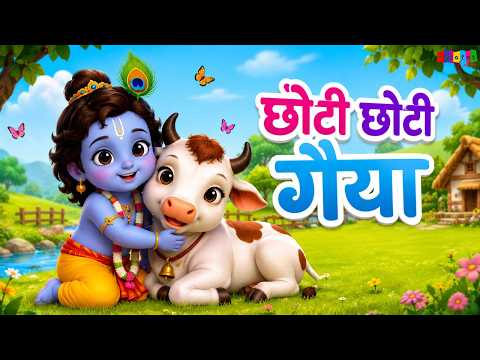 छोटी छोटी गैया ~ Choti Choti Gaiya | Nursery Rhyme | poem for kids | Hindi Rhyme | Poem