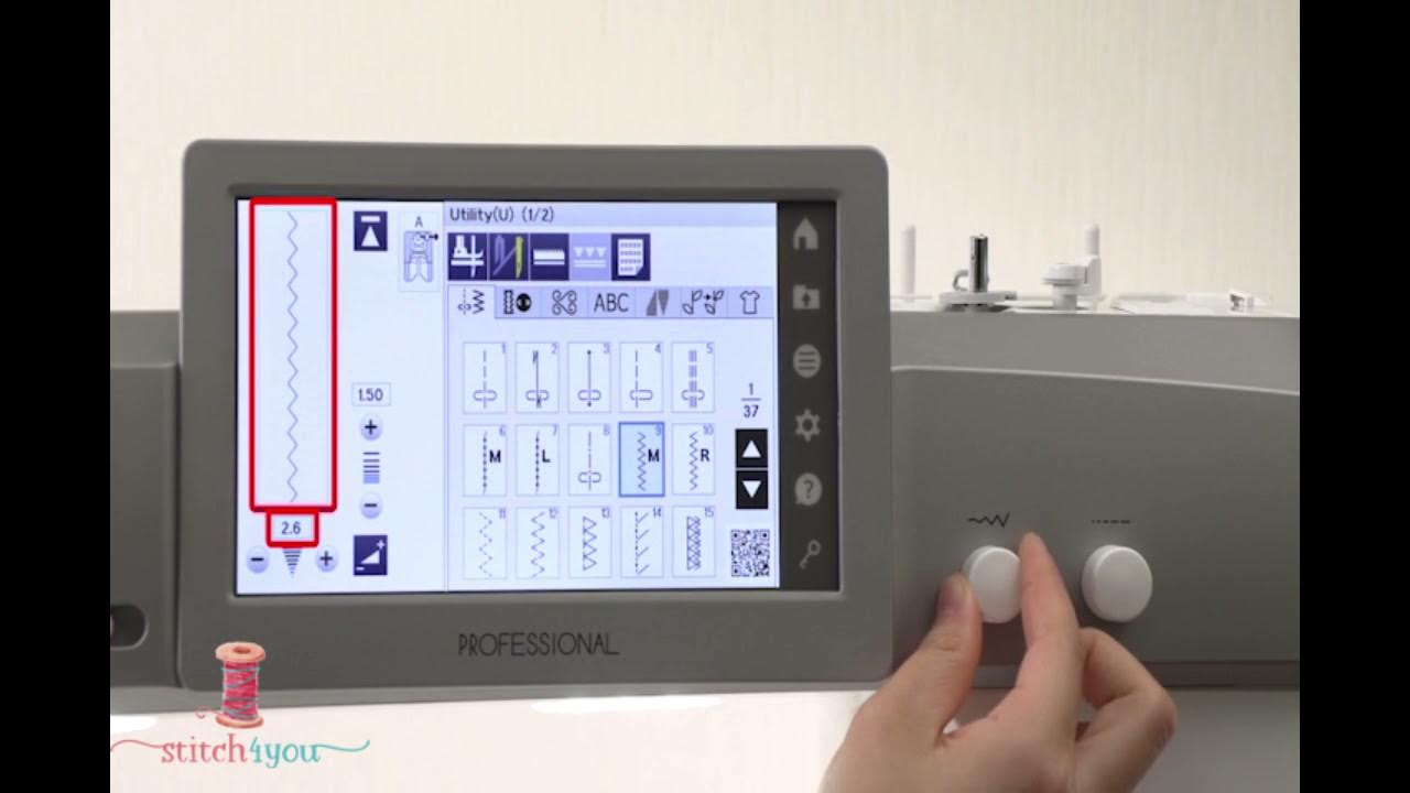 Janome Continental M7 Chapter 8 Learn how to Adjust Stitch Width