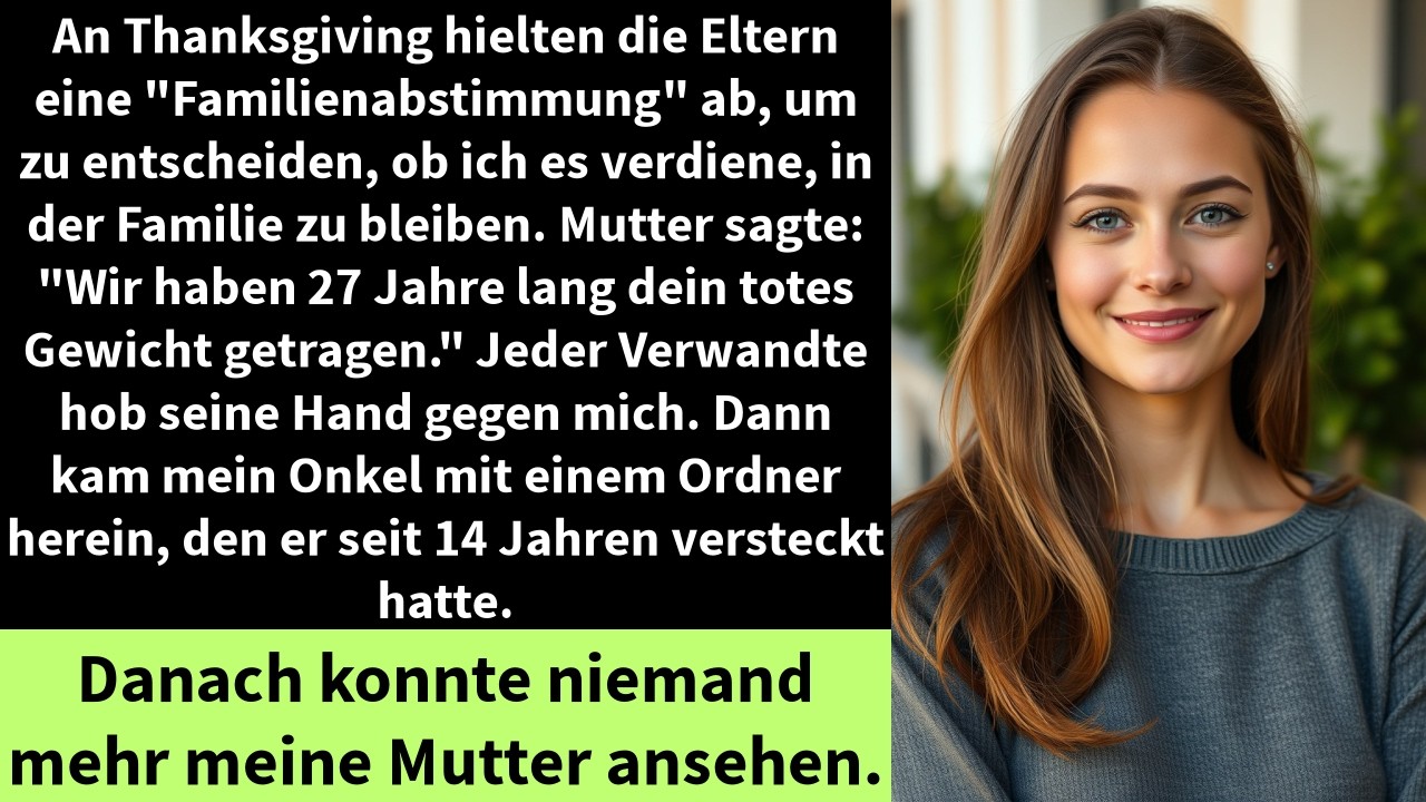 An Thanksgiving hielten die Eltern eine 