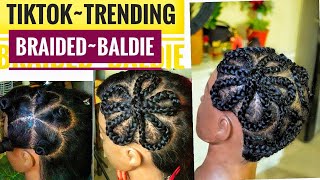 Bald head braids(Start to finish) of braids that go around the head