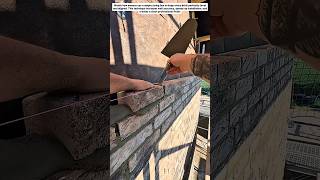 How Masons Keep Brick Lines Perfectly Straight : String Line Bricklaying Trick