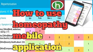 Homoeopathy mobile application software easy repertorization/Hompath firefly software screenshot 5