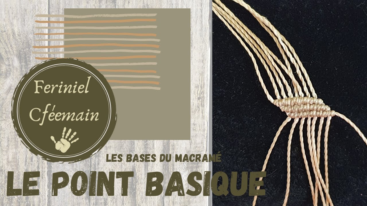 Les bases du micro-macramé : le point basique