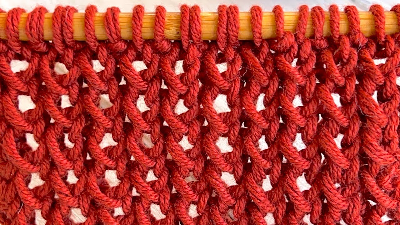 How to knit the Heart stitch (two rows only, reversible, and doesn