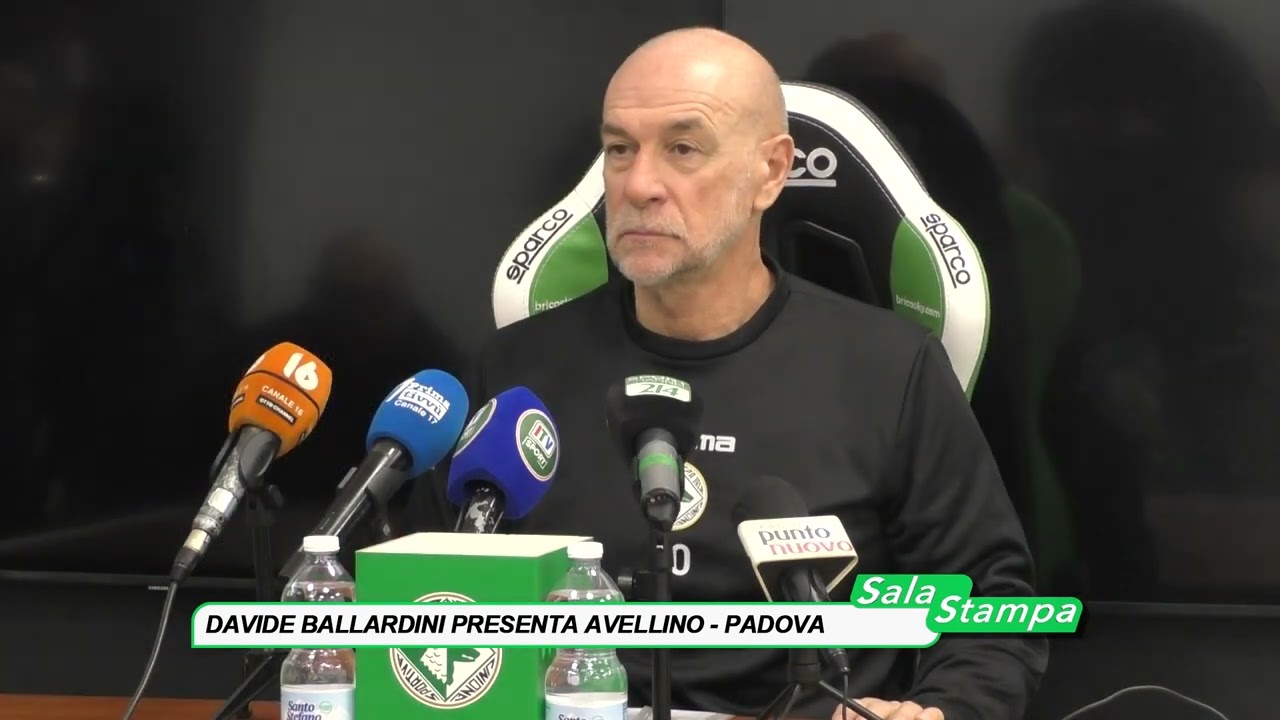 Davide Ballardini presenta Avellino - Padova