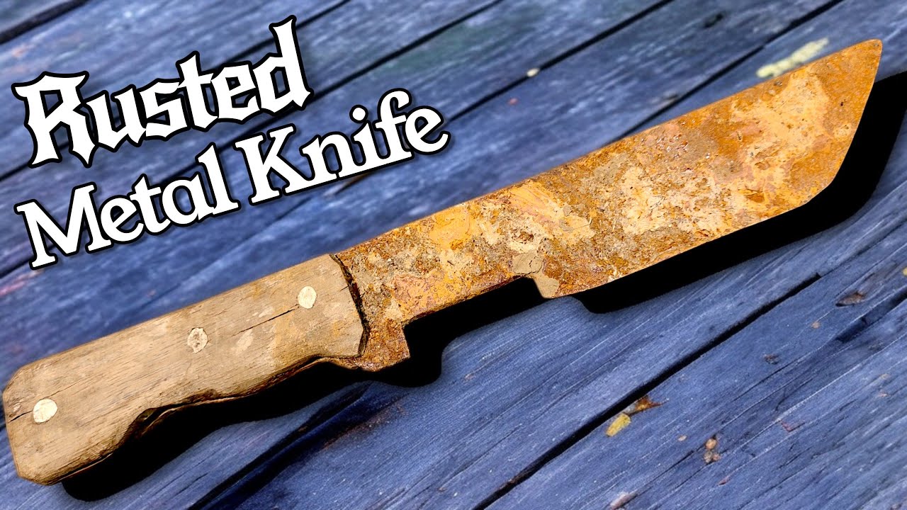 Restoring a Fully Rusted Metal Knife Into a Brand New Beast | Extreme Knife Restoration