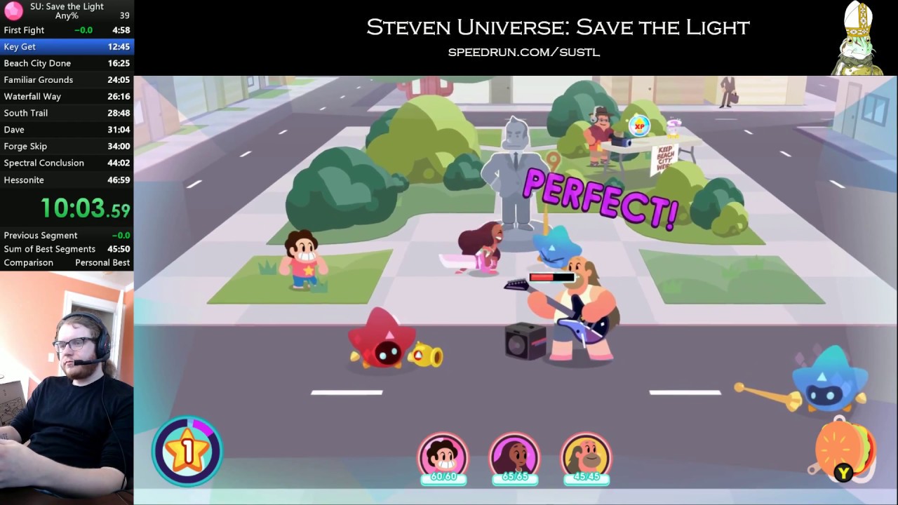 Steven Universe: Save the Light Any% Speedrun in 
