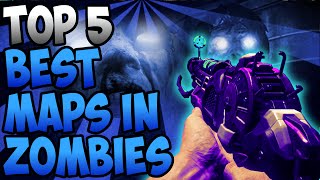 Top 5 "Zombie Maps" In 'Call of Duty Zombies' - "Black Ops 2 Zombies", Black Ops, & WaW Zombies