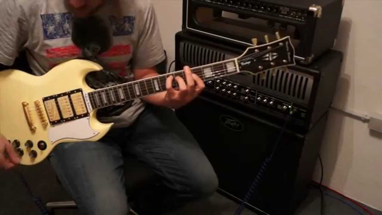 Harley Benton S600 VI Custom Les Paul SG Vintage HQ Audio. YouTube