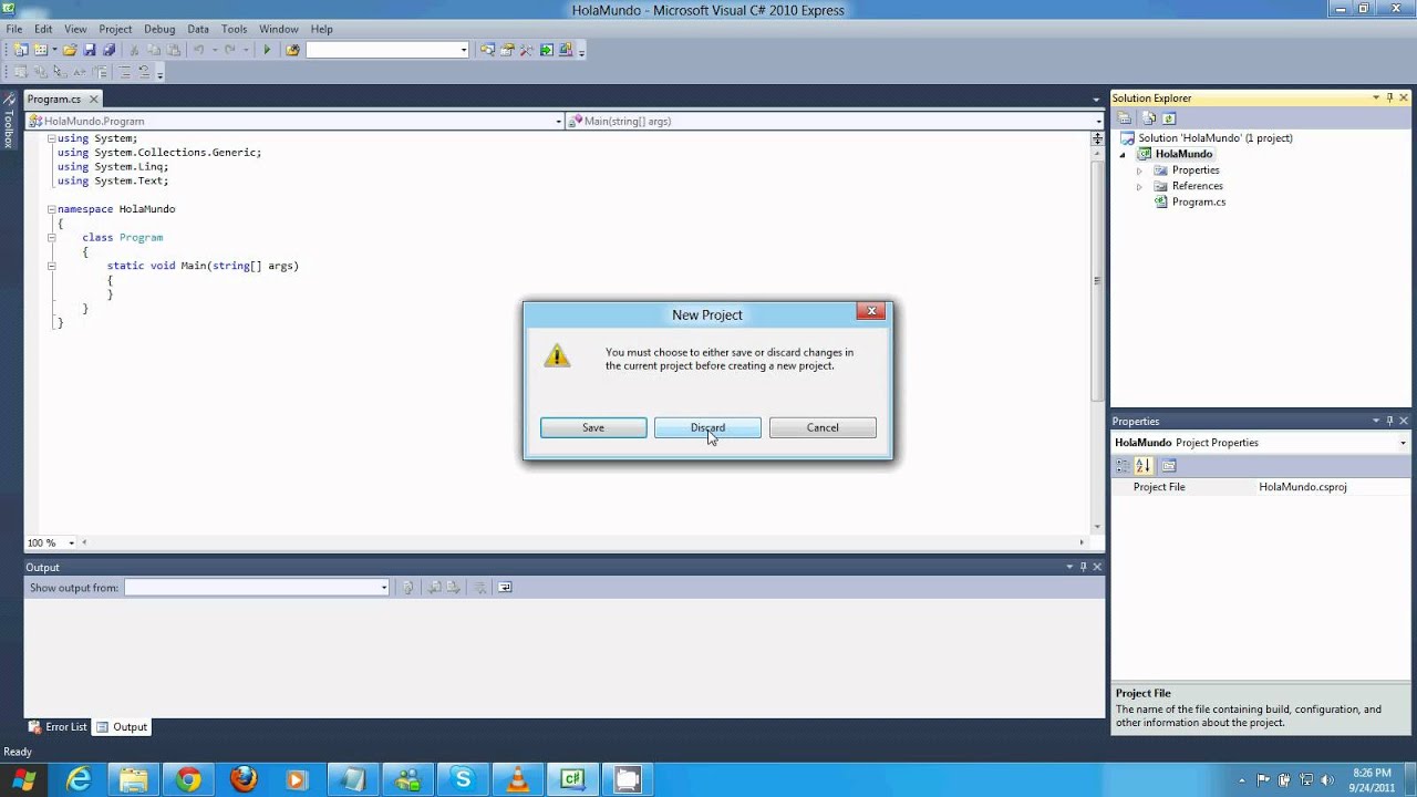 Tutorial C# en Español Capitulo 01 1 Consola HolaMundo - YouTube