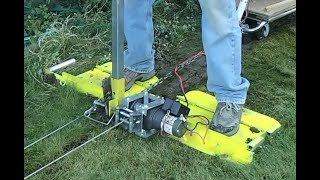 DIY Ride-on Yard Irrigation Trencher