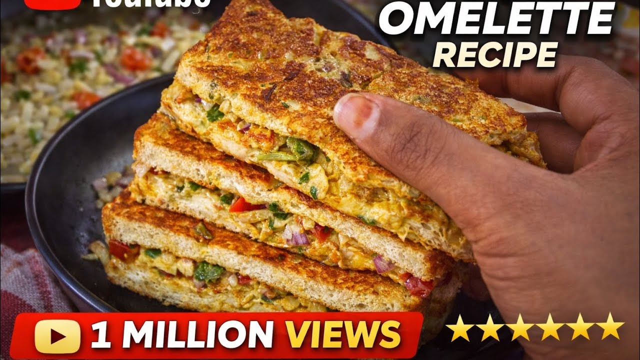 1 Million Views Bread Omelette Recipe | Easy & Tasty Breakfast Recipe