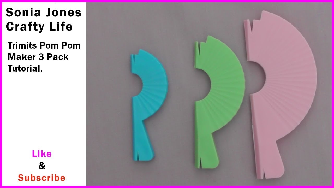 Trimits Set Of 4 Pom Pom Maker Tutorial Youtube