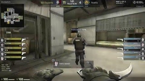 CS׃GO   Dennis Insane Pistol ACE vs G2 @ ESL Pro League Semi Final