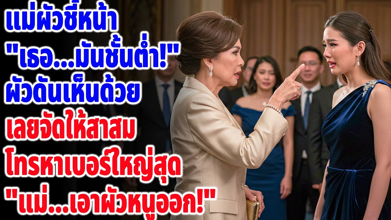 แม่ผัวหยามศักดิ์ศรีกลางงาน ผัวเข้าข้างแม่ เลยโทรศัพท์สายเดียว...จบเกม!