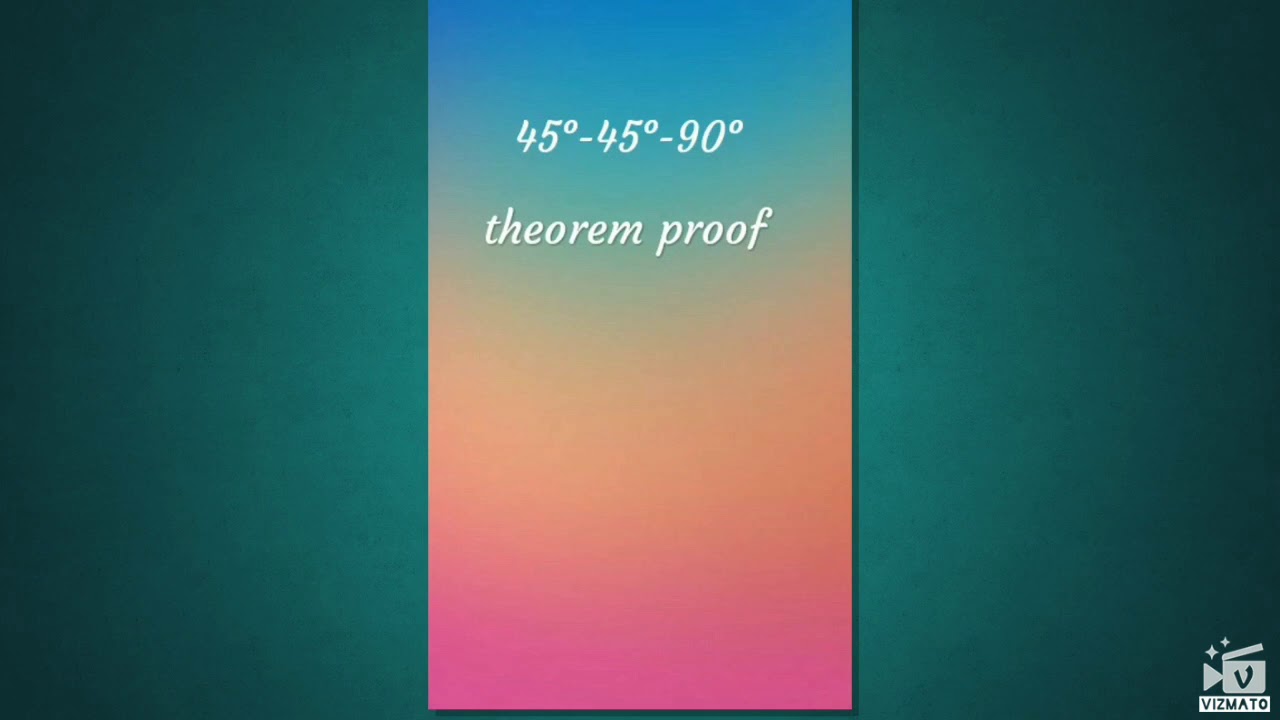 how-to-prove-45-45-90-theorem-in-very-simple-method-youtube