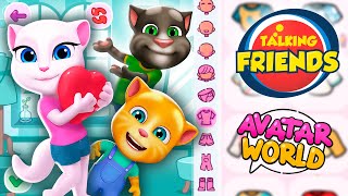 Talking Tom and Friends in Avatar World 💜🩷Talking Angela and Talking Tom | Toca Mia