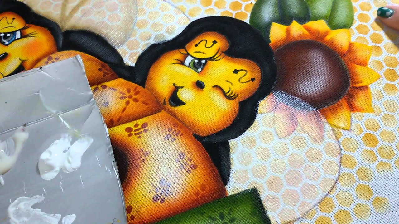 🔴 Aprenda a fazer asas de abelha. #010 #artesanato #pinturaemtecido