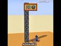 Jumping on Bedrock That Gets Taller and Taller #minecraft #shorts