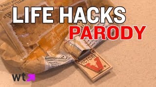 Life hacker kip kay gives us 8 amazing hacks... that no one should
ever use. unless you're a hillybilly. then go right ahead. subscribe
for more videos:...