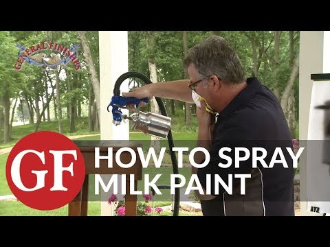 How to Spray Milk Paint
