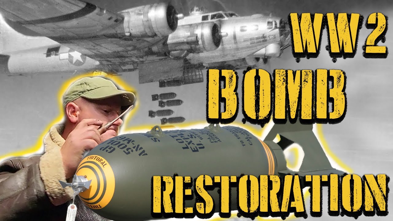 WW2 Aircraft Bomb RESTORATION! - WORKSHOP ASMR (NO TALKING)