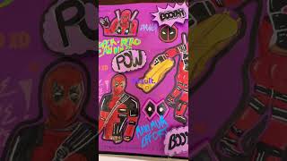 First post! Obviously I made him caked. #deadpool #sketch #comics #fyp #drawing