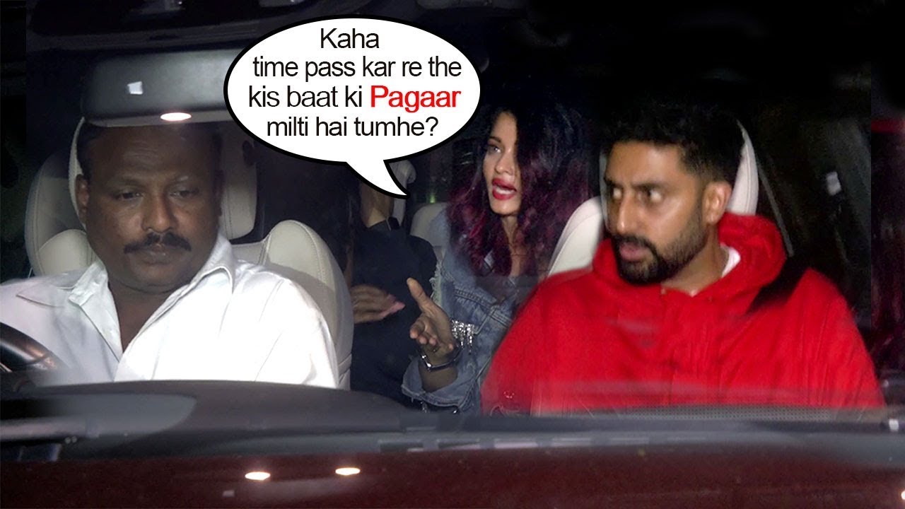 Aishwarya Rai Gets ANGRY On Her Driver - YouTube