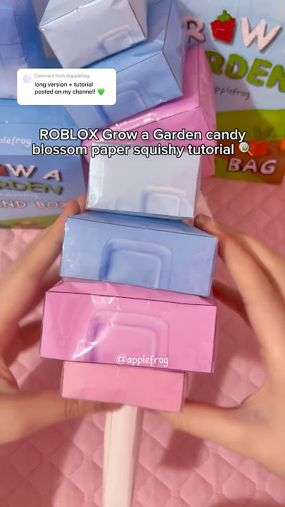 grow a garden candy blossom paper squishy🍭#tutorial#growagarden#roblox#diy#blindbag#asmr#craft#fyp