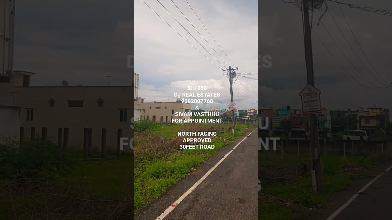 ID:1050- RESIDENTIAL PLOT SALE SURAPET NORTH FACE 2400SFT 30FEETROAD 1.65CR 1% SCA DJ REAL ESTATES