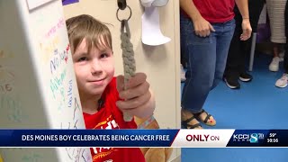 Des Moines boy celebrates being cancer-free with the help of breakthrough drug