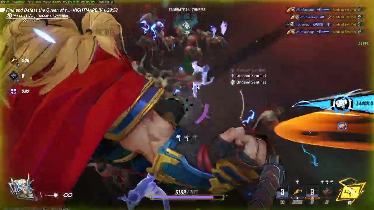 Mjolnir doesn't miss. Thor erases Sentinels and Wanda in NM4. 