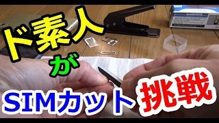 ド素人がシムカッターでmicro SIMからnano simにSIMカットするとこうなる