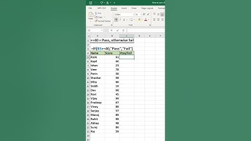 How to Use IF Formula in Excel for Pass/Fail Criteria💯#ExcelTutorial #IFFormula #PassFail #ExcelTips