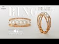 3 Layers Pearl Ring/ Pearl Ring/DIY Ring/Wire Wrap Ring Tutorial/DIY Jewelry/How to make