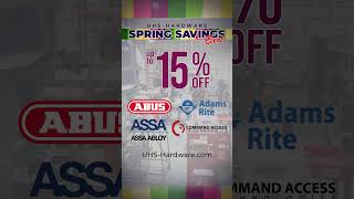 Spring Savings Event At Uhs Hardware Oem Keys 25% Off