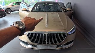 POV! New 2025! MERCEDES-MAYBACH S580 4Matic in Kalahari Gold Metalic & Nappa Leather Silver Grey