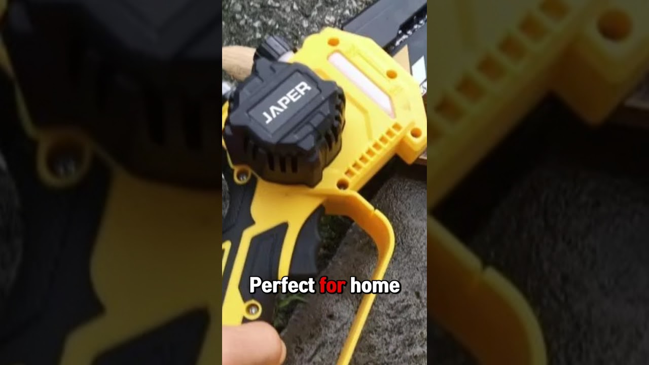 JAPER Cordless Chainsaw 21V | Powerful, Portable & Safe Cutting Tool for Home and Garden!