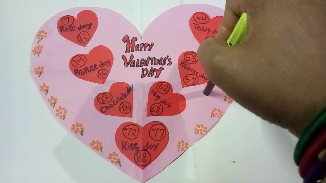 Tombola kitty game idea for Valentine's Day theme