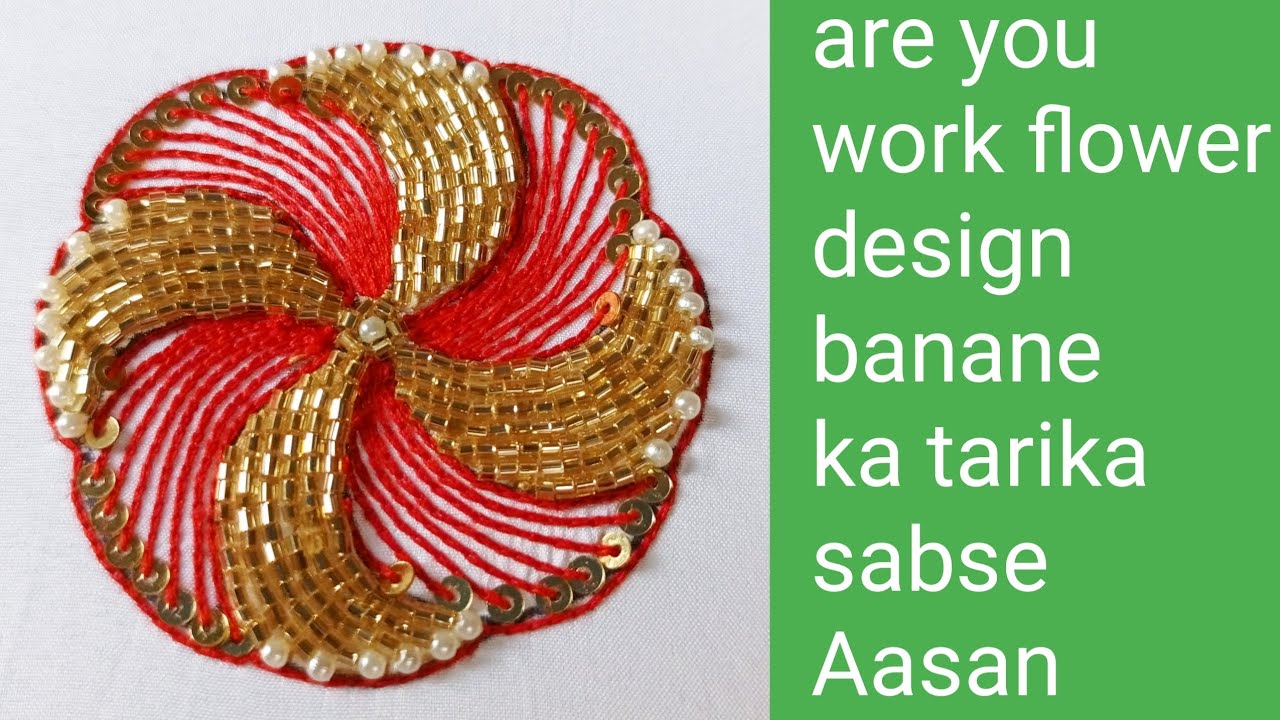 Aari work flower banane ka tarika needle se bahut aasani Hota Hai