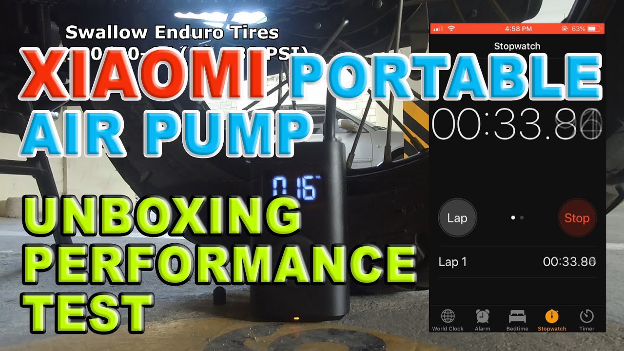 Xiaomi Mi Portable Air Pump (Unboxing Performance Test)